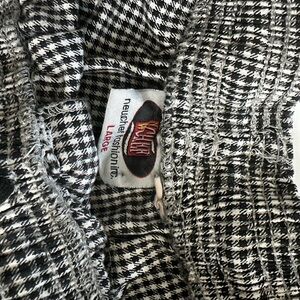 Kachel Black and White Houndstooth Skirt